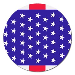 Day Independence July Background Magnet 5  (round) by Sapixe