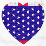 Day Independence July Background Jigsaw Puzzle (Heart) Front