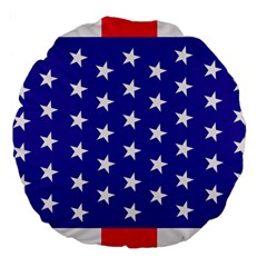 Day Independence July Background Large 18  Premium Flano Round Cushions by Sapixe