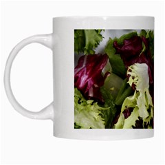 Salad Lettuce Vegetable White Mugs by Sapixe