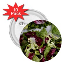 Salad Lettuce Vegetable 2 25  Buttons (10 Pack)  by Sapixe