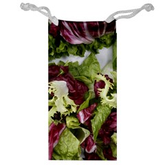 Salad Lettuce Vegetable Jewelry Bag by Sapixe