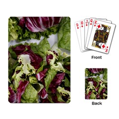 Salad Lettuce Vegetable Playing Cards Single Design by Sapixe