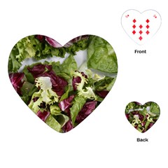 Salad Lettuce Vegetable Playing Cards (heart) by Sapixe