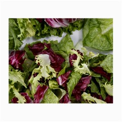 Salad Lettuce Vegetable Small Glasses Cloth (2-side) by Sapixe