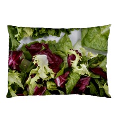 Salad Lettuce Vegetable Pillow Case by Sapixe