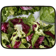 Salad Lettuce Vegetable Fleece Blanket (mini) by Sapixe