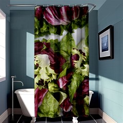 Salad Lettuce Vegetable Shower Curtain 36  X 72  (stall)  by Sapixe