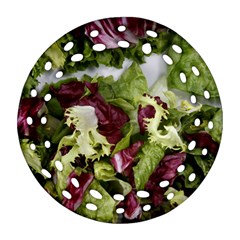 Salad Lettuce Vegetable Ornament (round Filigree) by Sapixe