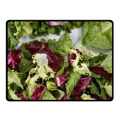 Salad Lettuce Vegetable Double Sided Fleece Blanket (small)  by Sapixe