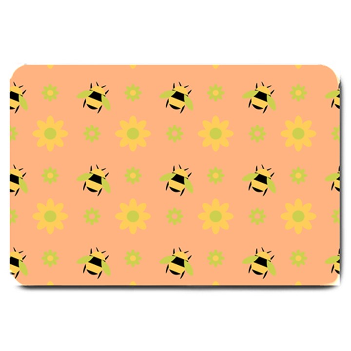 Bee A Bug Nature Wallpaper Large Doormat 