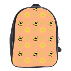 Bee A Bug Nature Wallpaper School Bag (large) by Sapixe