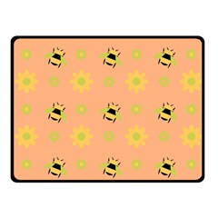 Bee A Bug Nature Wallpaper Fleece Blanket (small) by Sapixe