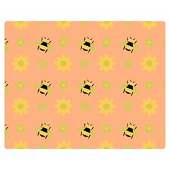 Bee A Bug Nature Wallpaper Double Sided Flano Blanket (medium)  by Sapixe