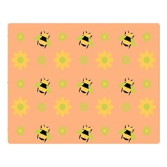 Bee A Bug Nature Wallpaper Double Sided Flano Blanket (large)  by Sapixe