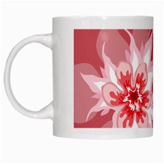 Flower Leaf Nature Flora Floral White Mugs by Sapixe