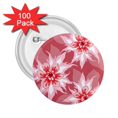 Flower Leaf Nature Flora Floral 2 25  Buttons (100 Pack)  by Sapixe