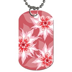 Flower Leaf Nature Flora Floral Dog Tag (one Side) by Sapixe