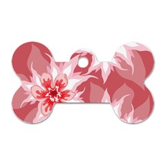 Flower Leaf Nature Flora Floral Dog Tag Bone (one Side)