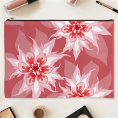 Flower Leaf Nature Flora Floral Cosmetic Bag (xxxl) by Sapixe