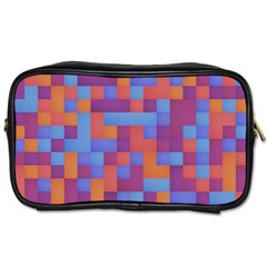 Squares Background Geometric Modern Toiletries Bag (one Side) by Sapixe