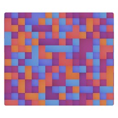 Squares Background Geometric Modern Double Sided Flano Blanket (small)  by Sapixe