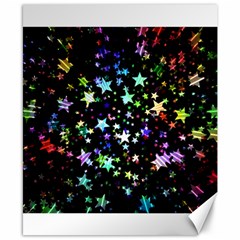 Christmas Star Gloss Lights Light Canvas 8  X 10  by Sapixe