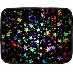 Christmas Star Gloss Lights Light Double Sided Fleece Blanket (mini)  by Sapixe