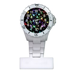 Christmas Star Gloss Lights Light Plastic Nurses Watch by Sapixe