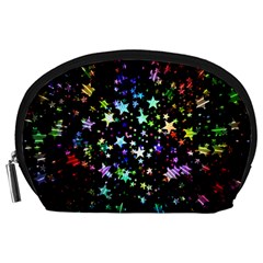 Christmas Star Gloss Lights Light Accessory Pouch (large) by Sapixe