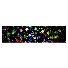 Christmas Star Gloss Lights Light Satin Scarf (oblong) by Sapixe