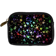 Christmas Star Gloss Lights Light Digital Camera Leather Case by Sapixe