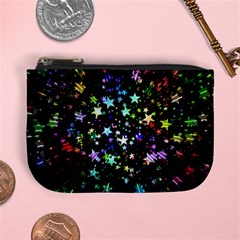 Christmas Star Gloss Lights Light Mini Coin Purse by Sapixe