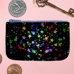 Christmas Star Gloss Lights Light Large Coin Purse by Sapixe