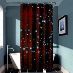 Background Christmas Decoration Shower Curtain 36  X 72  (stall)  by Sapixe