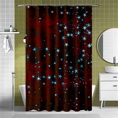 Background Christmas Decoration Shower Curtain 48  X 72  (small)  by Sapixe