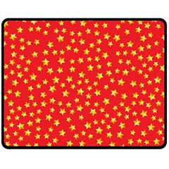 Pattern Stars Multi Color Double Sided Fleece Blanket (medium)  by Sapixe