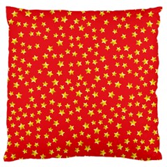 Pattern Stars Multi Color Large Flano Cushion Case (one Side) by Sapixe