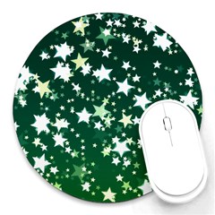 Christmas Star Advent Background Round Mousepads by Sapixe