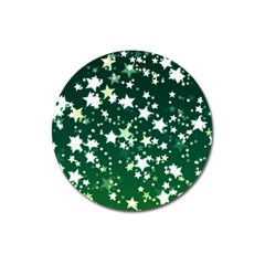 Christmas Star Advent Background Magnet 3  (round) by Sapixe