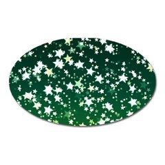 Christmas Star Advent Background Oval Magnet by Sapixe