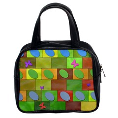 Easter Egg Happy Easter Colorful Classic Handbag (two Sides) by Sapixe