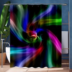 Abstract Art Color Design Lines Shower Curtain 60  X 72  (medium)  by Sapixe