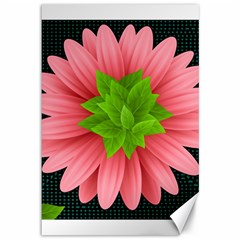 Plant Flower Flowers Design Leaves Canvas 12  X 18  by Sapixe