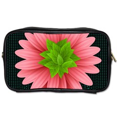 Plant Flower Flowers Design Leaves Toiletries Bag (two Sides) by Sapixe