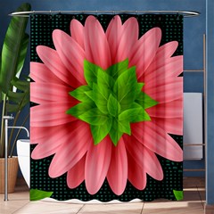 Plant Flower Flowers Design Leaves Shower Curtain 60  X 72  (medium) 