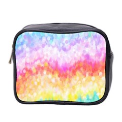 Rainbow Pontilism Background Mini Toiletries Bag (two Sides) by Sapixe