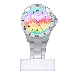 Rainbow Pontilism Background Plastic Nurses Watch by Sapixe