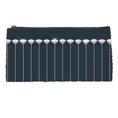 Pinstripe In Diamond Head Pins Pattern Pencil Case by emilyzragz