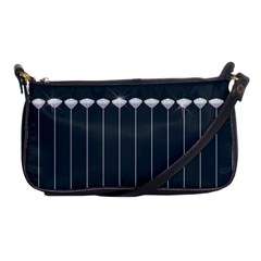 Pinstripe In Diamond Head Pins Pattern Shoulder Clutch Bag by emilyzragz